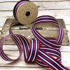 Ribbon^D. Stevens Red, White, & Blue Striped Ribbon, 1.5" X 25Yd