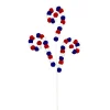 Sprays^Liberty Floral Red, White, And Blue Felt Ball Curly Spray