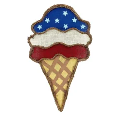 Hanging Decor^Liberty Floral Red, White And Blue Ice Cream Burlee