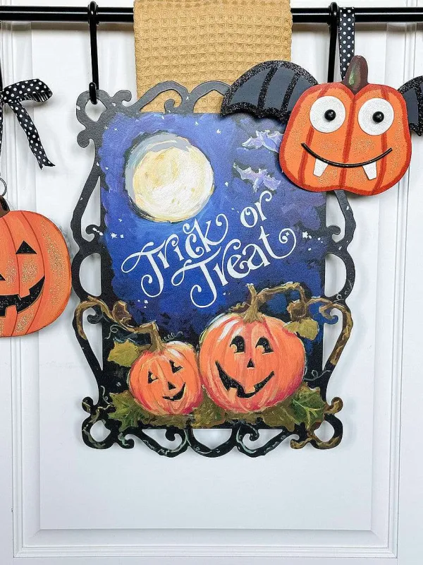 Door Decor^The Round Top Collection Reversible Fall And Trick Or Treat Sign