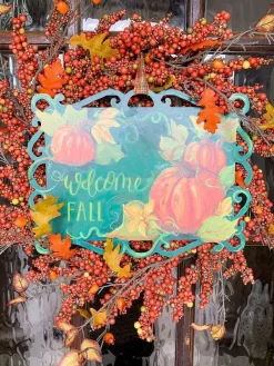 Door Decor^The Round Top Collection Reversible Fall And Trick Or Treat Sign