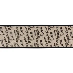 Ribbon^Melrose Ribbon Wired Cotton, 4" X 5Yd