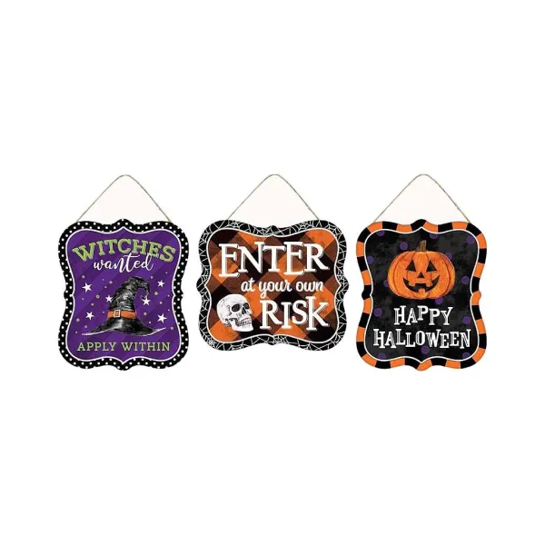 Wall Decor^Craig Bachman Risk Halloween Sign