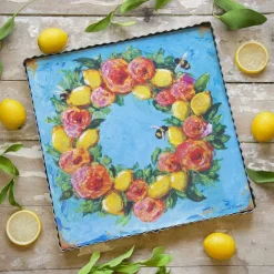 Wall Decor^The Round Top Collection Rose Wreath Gallery Art8