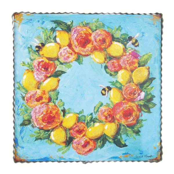 Spring^The Round Top Collection Rose Wreath Gallery Art8