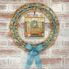 Wall Decor^The Round Top Collection Round Wicker Wreath Art Display