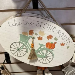 Table Decor^Transpac Rounded Fall Sign