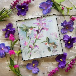 Wall Decor^The Round Top Collection Rozie Blooming Hummingbird Mini Gallery Art