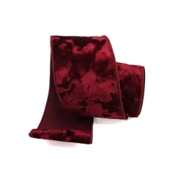 Ribbon^Farrisilk Ruby Silky Velvet Ribbon, 4" X 10Yd