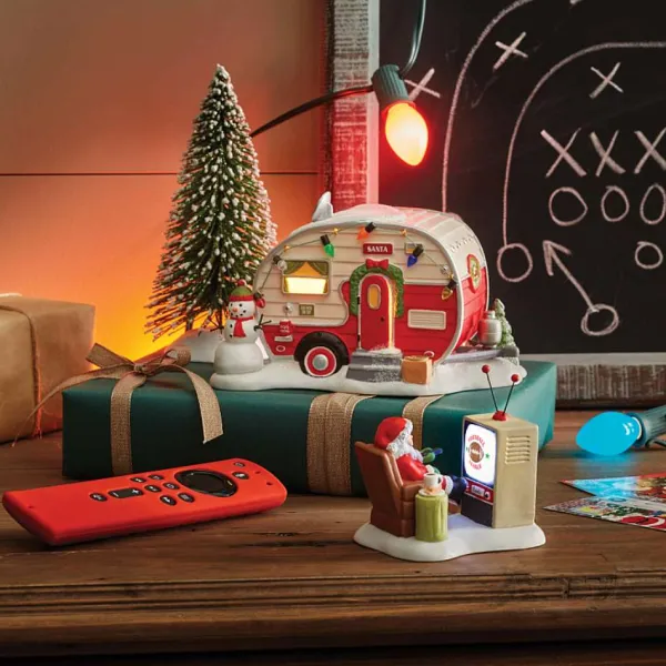 Table Decor^Department 56 Santa At The Man Cave, Dept. 56 Village