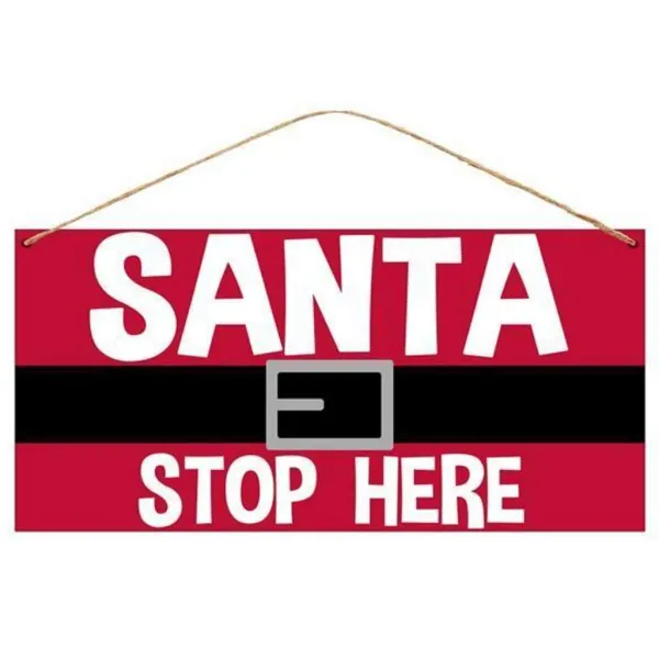 Focal Points^Craig Bachman Santa Stop Here Sign