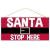 Wall Decor^Craig Bachman Santa Stop Here Sign
