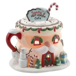Table Decor^Department 56 Santa's Hot Cocoa Cafe, Dept. 56 Village