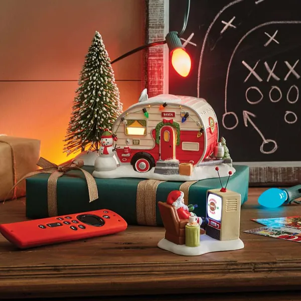 Table Decor^Department 56 Santa's Man Cave, Dept. 56 Village