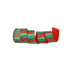 Ribbon^Regency Satin Candy Cane With Gifts Ribbon, 2.5" X 10Yd