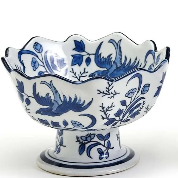 Kitchen & Dining^Two's Company Scalloped Edge Footed Bowl