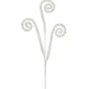 Floral^Craig Bachman Sequin Glitter Curl Spray, White