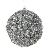 Happy New Year^Regency Sequin Jewel Ball Ornament, 4"