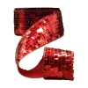 Ribbon^D. Stevens Sequin La Garconne Red Ribbon, 2.5" X 10Yd