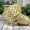 Ribbon^D. Stevens Sequin Metallic Floral Garland Ribbon, 4" X 10Yd