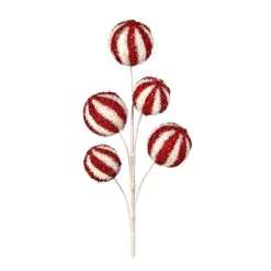 Picks^Regency Sequin Sparkle Red And White Ball Pick