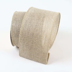 Ribbon^Farrisilk Shimmering Jute Ribbon, Natural 4"X10Yd