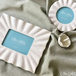 Home Accents^Coton Colors Signature White Ruffle Frame By