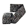 Ribbon^D. Stevens Silver And Black Sequin Tinsel Ribbon, 2.5" X 10Yd
