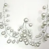 Garlands^Farrisilk Silver Ball Garland, 10'