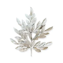Floral Decor^Direct Export Co. Silver Bay Leaf Glitter Spray