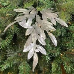 Floral Decor^Regency Silver Clustered Bay Leaf Spray
