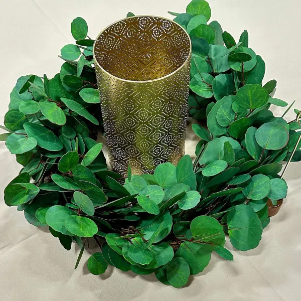 Greenery^Regency Silver Dollar Eucalyptus Wreath, 24"