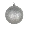 Ball Ornaments^Farrisilk Silver Glitter Ball Ornament, 6"