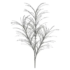 Happy New Year^Regency Silver Glitter Sequin Pampas Grass Spray, 34"