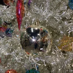 St. Patrick's Day^Farrisilk Silver Shiny Ball Ornament, 6"