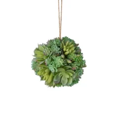 Succulents^Regency Small Gray And Green Succulent Orb