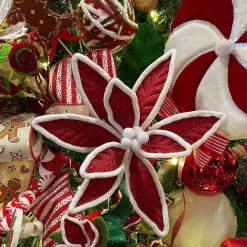 Stems^Regency Snow Edge Poinsettia Stem