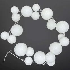 Garlands^RAZ Snowball Ball Garland, 5.5'