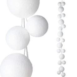 Garlands^RAZ Snowball Ball Garland, 5.5'