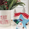 Table Decor^The Round Top Collection Snowman & Curious Cardinal Star Charm