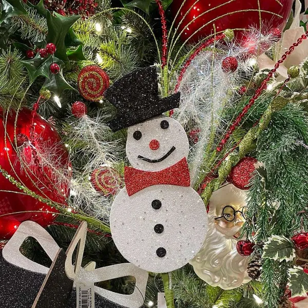 Floral^Craig Bachman Snowman Sequin Twig Pick