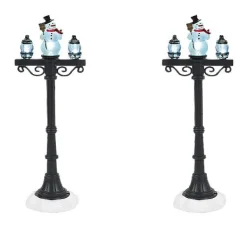 Table Decor^Department 56 Snowman Street Lights Set, Dept. 56 Village