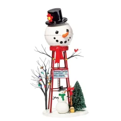 Table Decor^Department 56 Snowman Watertower, Dept. 56 Village