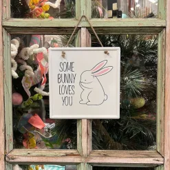 Focal Points^Transpac Some Bunny Hanging Bunny D Cor