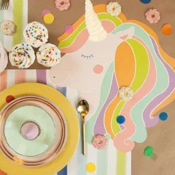 Celebrate Birthday^Hester & Cook Sorbet Painted Stripe Placemat Sheets
