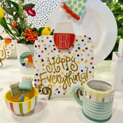 Celebrate Birthday^Happy Everything Sparkle Cake Shaped Mug By !