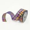Ribbon^Farrisilk Spooky Plaid Ribbon, 2.5" X 10Yd