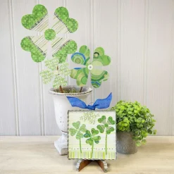 Table Decor^The Round Top Collection St. Patrick's Clovers Mini Gallery Art