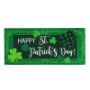 St. Patrick's Day^Evergreen St. Patrick's Patterned Shamrock Mat Insert