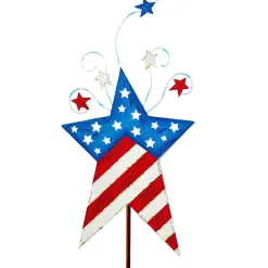 Pot Stakes^The Round Top Collection Star Flags With Shooting Star